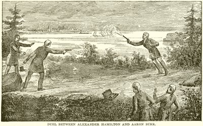 Duel entre Alexander Hamilton et Aaron Burr - English School
