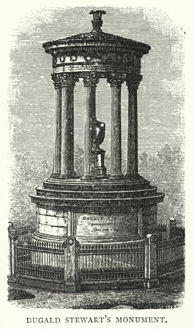 Monument de Dugald Stewart (gravure) - English School
