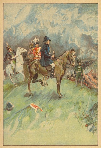 Duc de Wellington à la bataille de Waterloo - English School