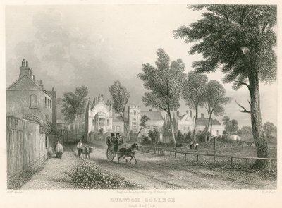 Dulwich College, Londres, vue sud-ouest - English School