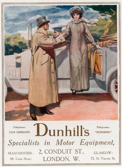 Dunhills, spécialistes en équipement automobile, 2 Conduit Street - English School