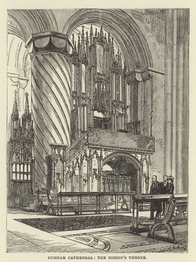 Cathédrale de Durham, le trône de l