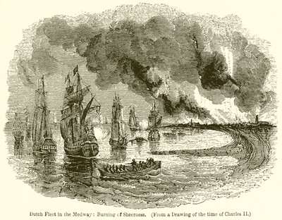 Flotte hollandaise dans la Medway : Incendie de Sheerness - English School