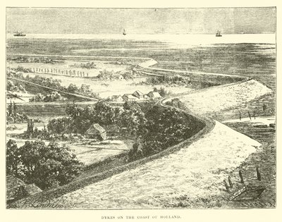 Dykes sur la côte hollandaise - English School