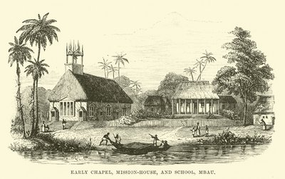 Première chapelle, maison de mission et école, Mbau - English School