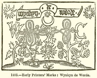 Marques des premiers imprimeurs : Wynkyn de Worde - English School