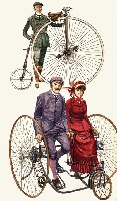 Montage de Vélos Anciens - English School
