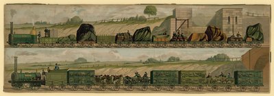 Premier train de marchandises - English School