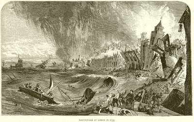 Tremblement de terre à Lisbonne en 1755 - English School