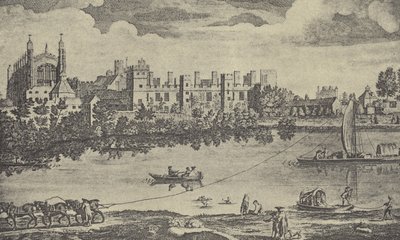 Vue Est du Collège, 1742 (gravure) - English School