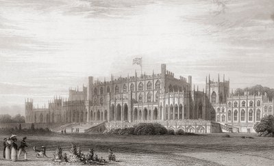 Eaton Hall, Cheshire, Angleterre au début du XIXe siècle. De Churton