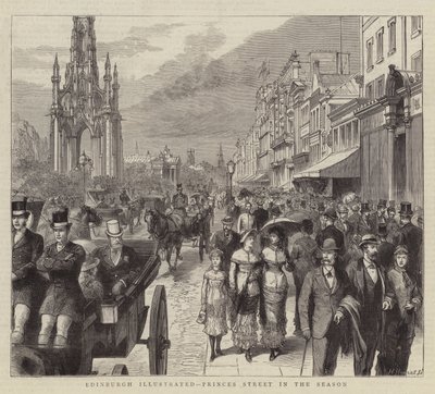 Édimbourg Illustré, Princes Street en Saison - English School