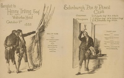 Edinburgh Pen and Pencil Club : Banquet en l