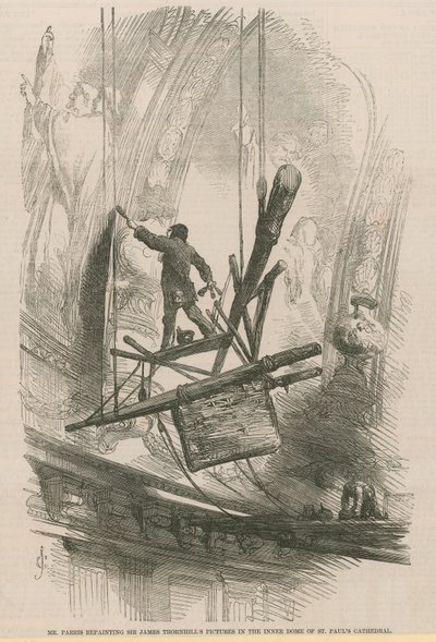 Edmund Thomas Parris repeignant le dôme intérieur - English School