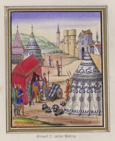 Édouard III devant Reims - English School