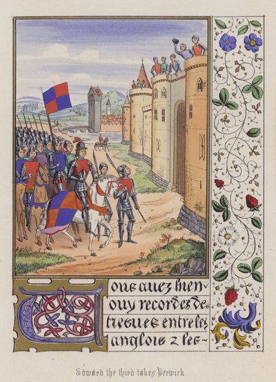 Édouard III prend Berwick - English School