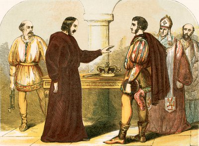 Édouard II renonçant à sa royauté - English School