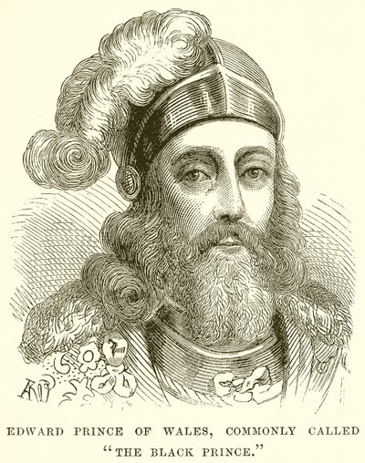 Édouard Prince de Galles, communément appelé le Prince Noir - English School