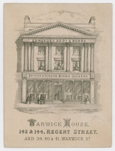 Edwardes Brothers & Burke, carte de visite - English School