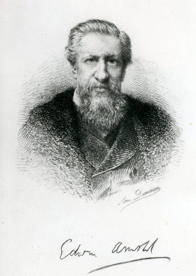 Edwin Arnold (1832-1904) (gravure) - English School
