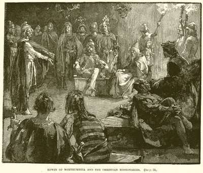 Edwin de Northumbrie et les missionnaires chrétiens - English School
