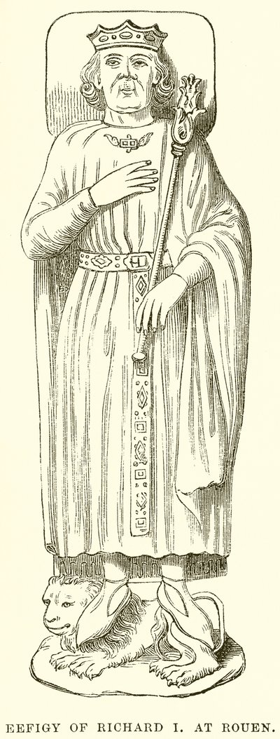 Effigie de Richard I à Rouen - English School