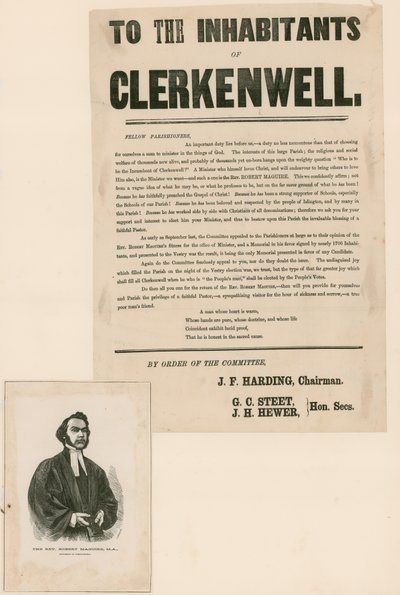 Élection du ministre, Église Saint-Jacques, Clerkenwell - English School