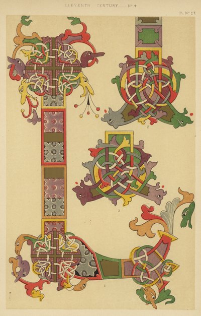 Onzième siècle (chromolithographie) - English School