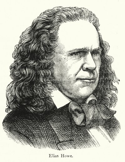 Elias Howe, inventeur américain de la machine à coudre à point noué - English School