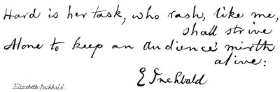 Elizabeth Inchbald - English School