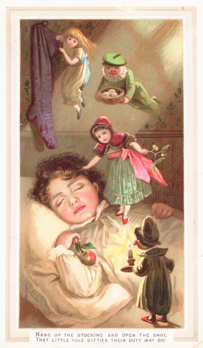 Lutins livrant des cadeaux de Noël - English School