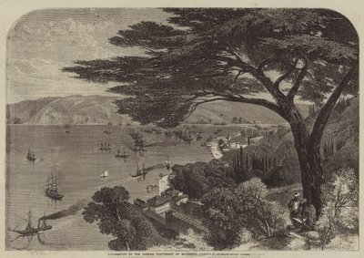 Embarquement du contingent turc à Buyukdere (gravure) - English School