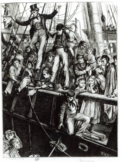Départ des émigrants de l