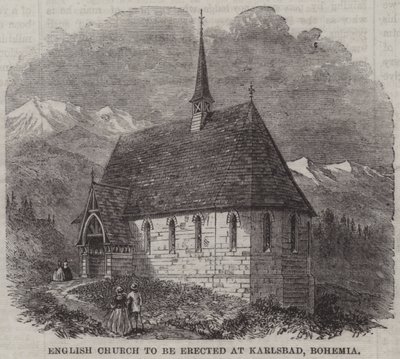 Église anglaise à ériger à Karlsbad, Bohême - English School