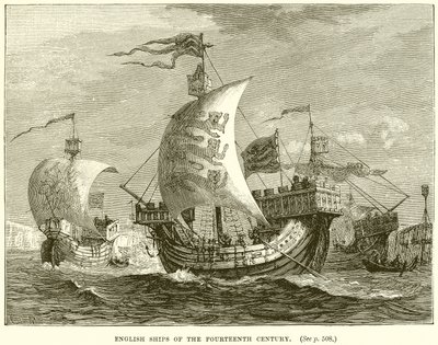 Navires Anglais du XIVe Siècle - English School
