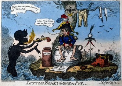 Caricature anglaise représentant l