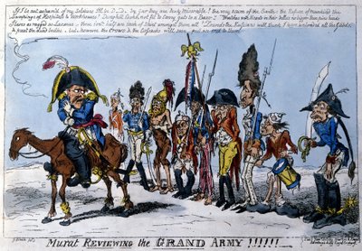 Caricature anglaise représentant Joachim Murat (1767 - 1815), maréchal de l