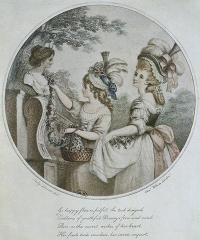 Coiffures anglaises, gravé par Charles White - English School