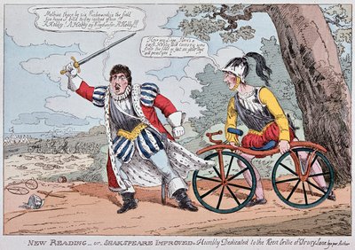 Dessin humoristique anglais sur le « vélo militaire » - English School