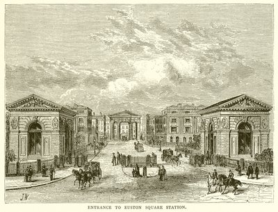 Entrée de la station Euston Square - English School