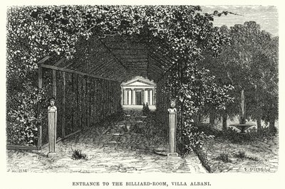 Entrée de la salle de billard, Villa Albani - English School