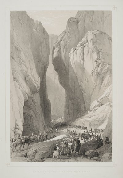 Entrée du col de Bolan depuis Dadur, de 