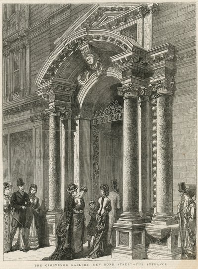 Entrée de la galerie Grosvenor - English School