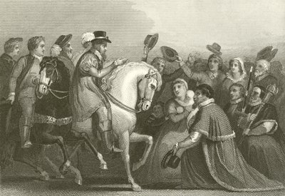 Entrée de Jacques I à Londres - English School