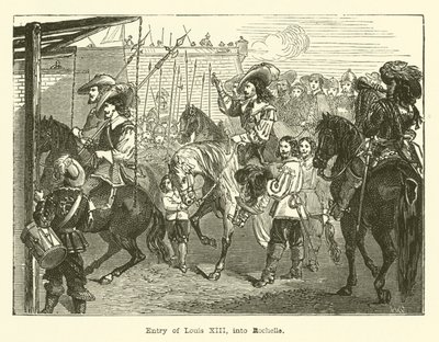 Entrée de Louis XIII à la Rochelle (gravure) - English School
