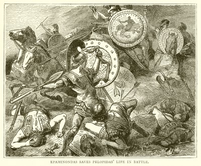 Épaminondas sauve la vie de Pélopidas au combat - English School