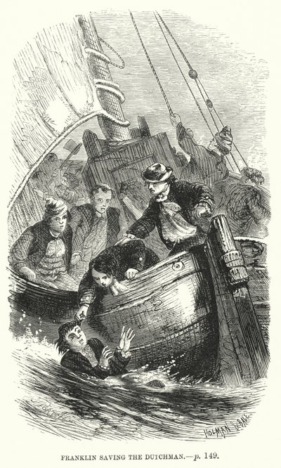 Épisode de la vie du jeune Benjamin Franklin (gravure) - English School