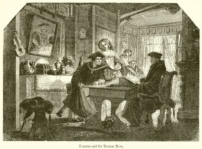 Érasme et Sir Thomas More - English School