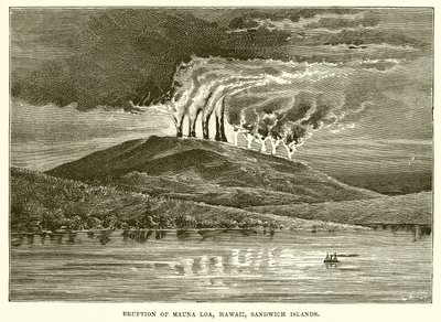 Éruption du Mauna Loa, Hawaï, îles Sandwich - English School