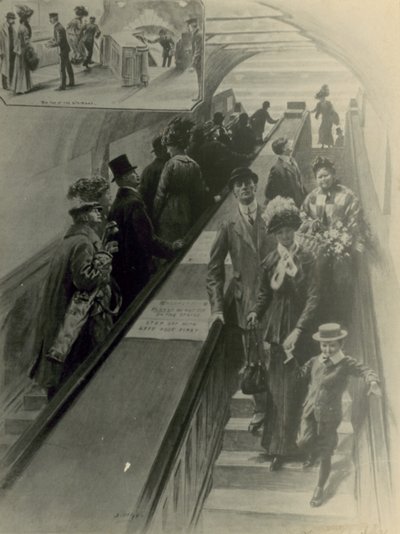 Escalator à la station Earls Court - English School